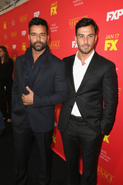 Ladyetherea: Ricky Martin And His Fiance, Jwan Yosef, Attend The Premiere Of Fx’s