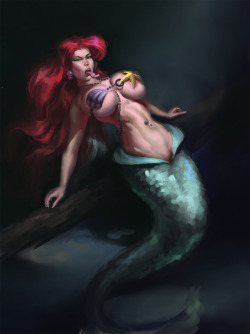 midnight-maid:The not so little mermaid, Ariel is like 28 or something now xD