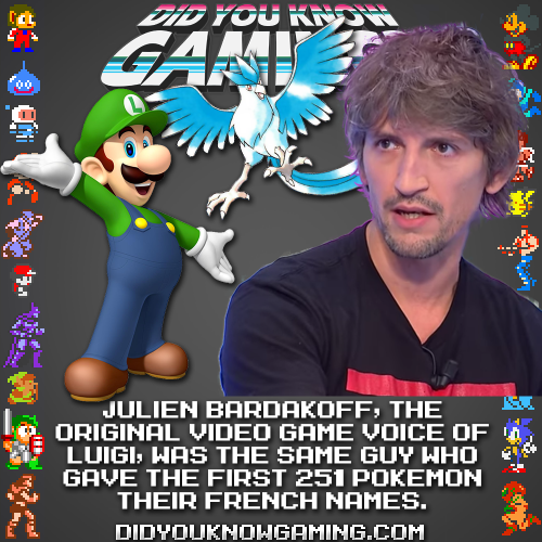 Did you know the guy who played the original video game voice of Luigi also gave the first 251 Pokemon their French names? He’s a legend in France.
Follow Julien on Instagram: instagram.com/bardafokk/
More Luigi Facts: youtube.com/watch?v=9rLeodlg4co