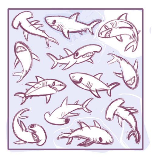 stutterhug: Bite Bite Bite~This month’s Patreon exclusive wallpaper is Sharks galore ! - ✨ htt