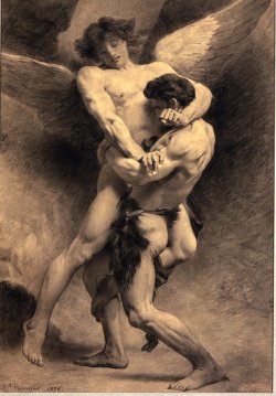 artfreyparis:  Jacob Wrestling the Angel