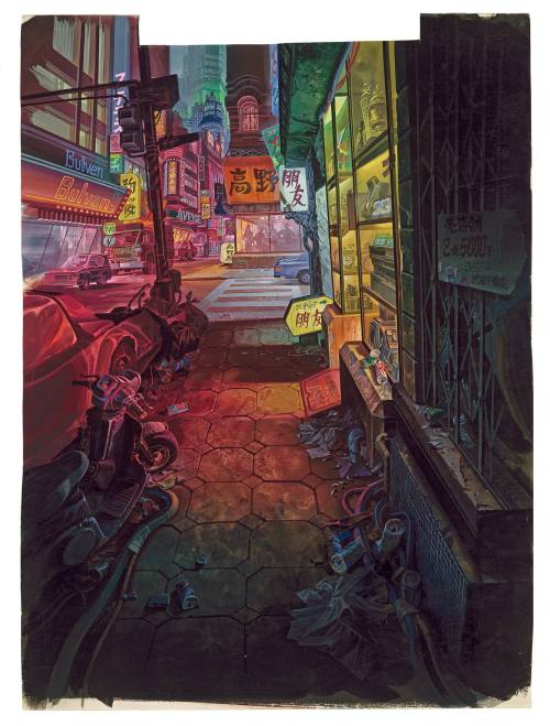 itscolossal: An Exhibition Unearths Rare Production Drawings from Futuristic Neo Tokyo of the Anime 