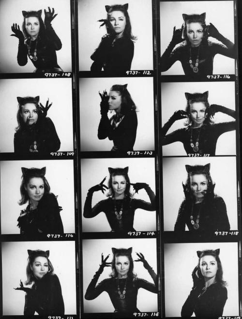 blondebrainpower:Julie Newmar as Catwoman, 1966