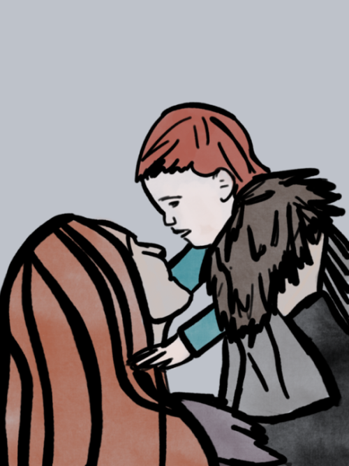 bravegentlestrong:Concept: Jon and Sansa live happily ever after 