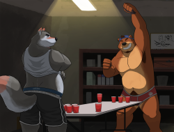 definitelynotayiffblog:  Strip Beer Pong by DJ-Rodney