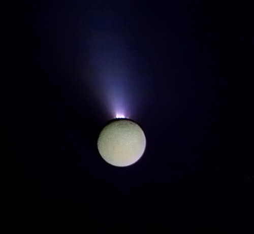 Enceladus, one of the moon of Saturn.