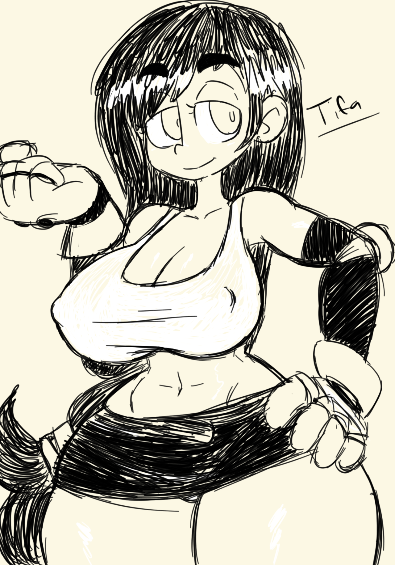 jellotsok: Tried drawin a little different. Yknow challengin myself or whatever.