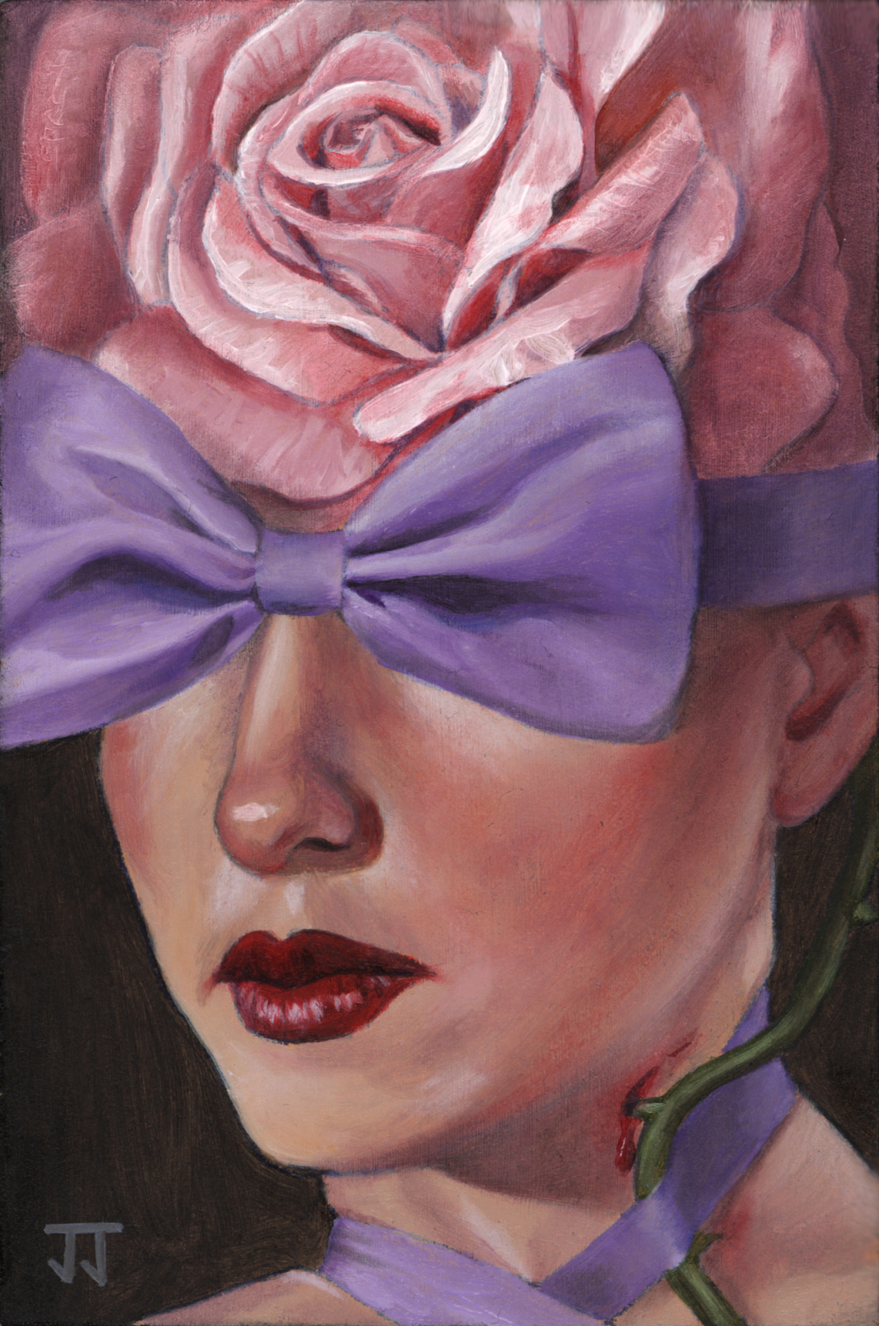 “Being Feminine”
Tiny 4"x6"
oil on board