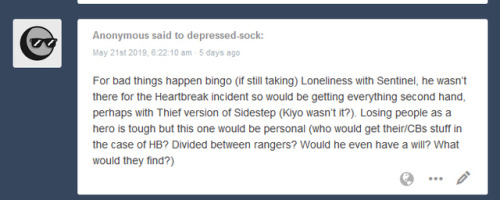 chaniters:depressed-sock:Bad Things Happen BingoA Fallen Hero fanficLonelinessSentinel during heartb