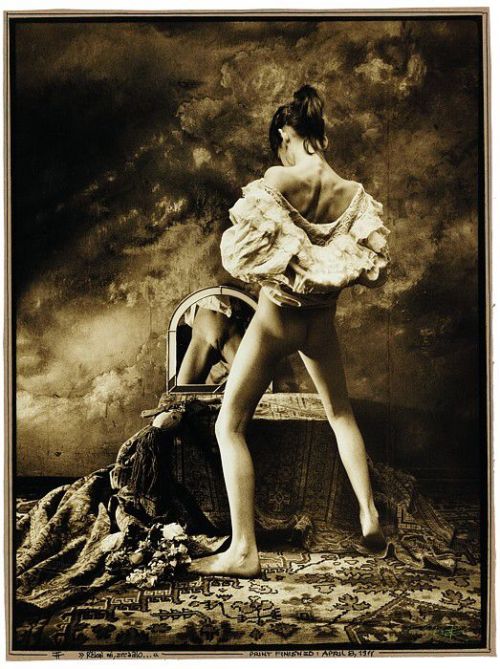 rider-shadow-wolf-blog:Jan Saudek - Tell Me, Mirror.