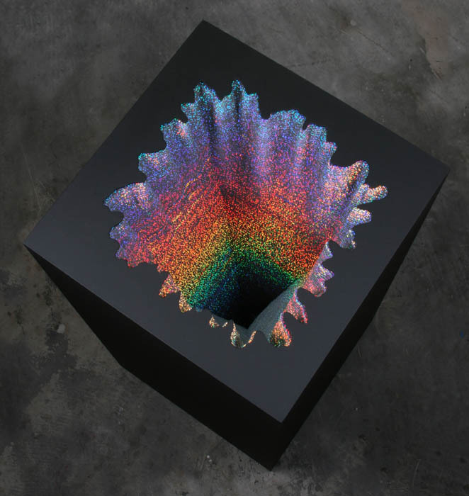 subliming:  ryandonato:  Jen Stark, Holographic Square  Jen Stark is so good