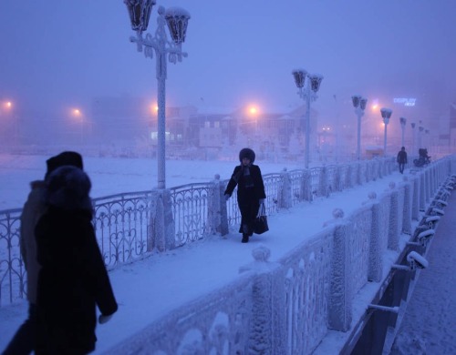 pucks-and-trucks:Yakutsk, Russia. Coldest city on earth.