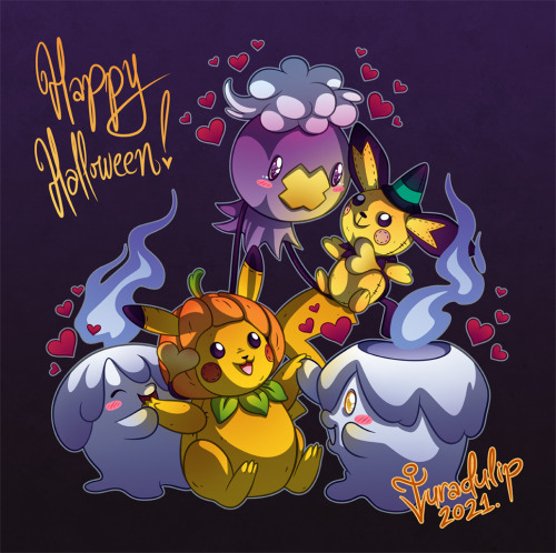 turadulip:Halloween PlushiesI might be way too early but I wanted a good excuse to draw Litwick for a long time.Wanted to make something sweet and wholesome for the upcoming season. &lt;3