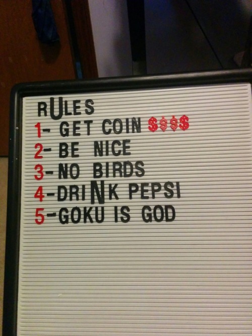 friendlycoolguy:just some house rules for my followers