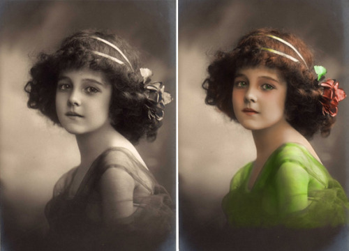 alwayssaltymiracle:Colorizing Vintage Photos with Corel Painter 