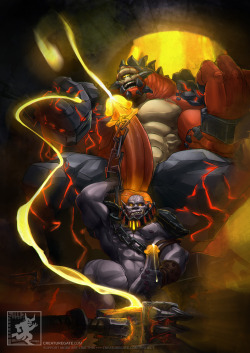 creaturegate:  Blackhand’s Forge (which is the hammer that Blackhand is wielding)Why he and his hammer are named alike shall be a mystery forever~ This is how Blackhand (the orc dude) charges up his Black Hand (his hammer - Blizzard’s naming schemes