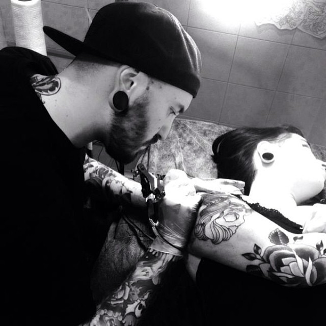 inkedbrain:  Tattooing. #tattoo #tattooing #inked #vans