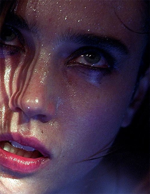 subgirlygirl:  dominantsir:  I thought this was cum when I opened the small thumbnail and now I’m disappointed.  Don’t be disappointed. It’s Jennifer Connelly in ‘Requiem for a Dream’ working a double dildo with some other junkie to help fund