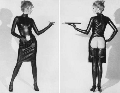 nevver:  Unrealized waitress costume design for A Clockwork Orange,  Allen Jones  Hello