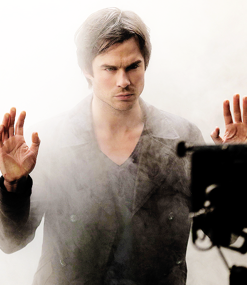 niansomerhalder:  Ian Somerhalder - BTS of The Vampire Diaries Season 6 Photoshoot   
