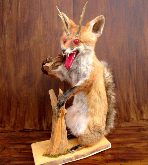 crappytaxidermy:Master of the underworld.