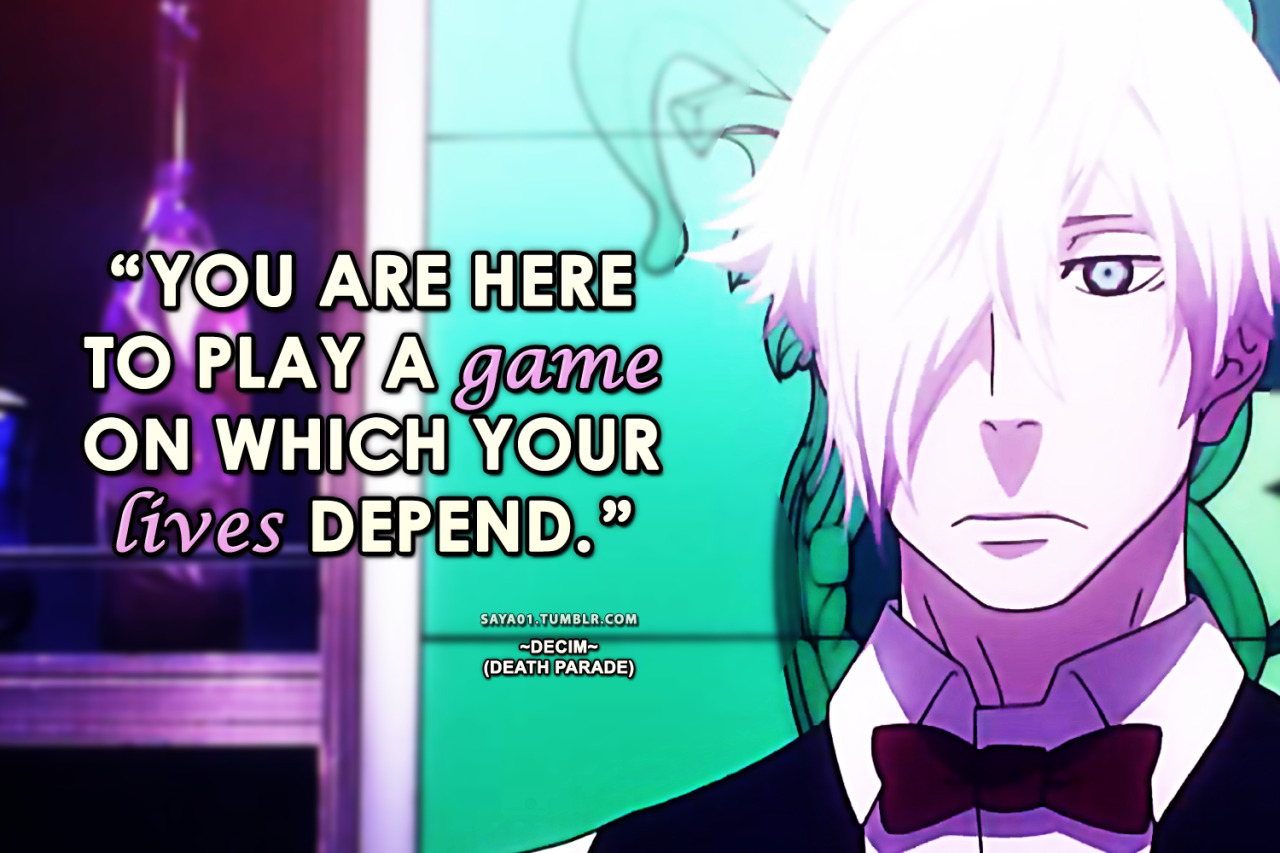 Thoughts On Death Parade