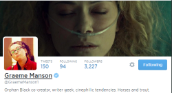 Evo-Devo-Cosima:  A-Nice-Little-Cigarette:  324B21-Clone:  Graeme Changed His Twitter