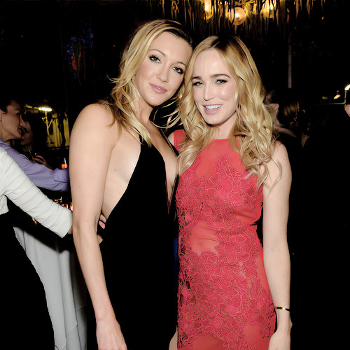 Katie Cassidy, Paul Blackthorne and Caity Lotz attend the CW Network’s 2015 Upfront party at P