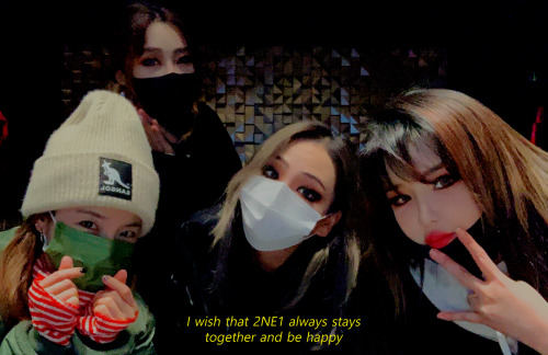  “A wish? I wish that 2NE1 always stays together and be happy. Let’s always stick together.” — Sanda
