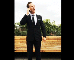 anothermindpalace:  Benedict doing the ALS ice bucket challenge. [x] 