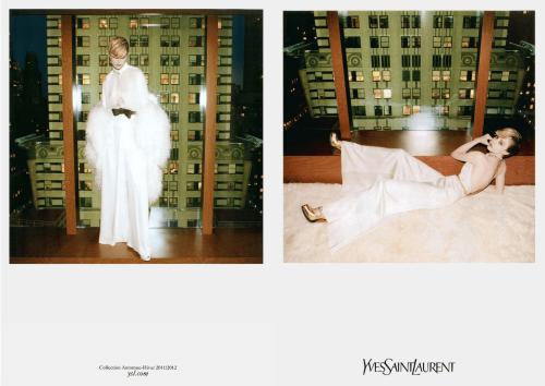 Yves Saint Laurent . Ad campaign FW1112Creative Director: Stefano PilatiPhotos: Inez van Lamsweerde 