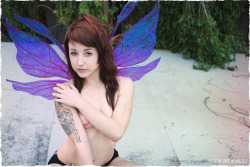 Tatehemlock:  Rooftop Pixie Gwen Cassidy On A Rooftop At Dusk. Iso 800 For Lovely