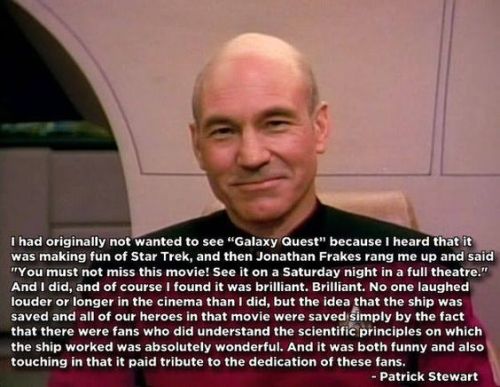 mona-the-monkey: Patrick Stewart on GALAXY QUEST.