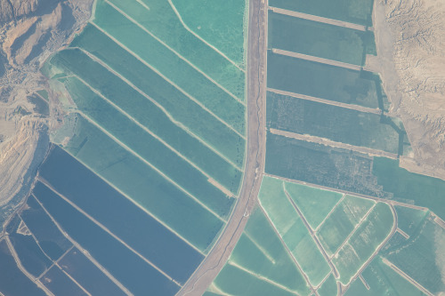 The Dead Sea, photographed from the International Space Station. Photo Credit: NASA