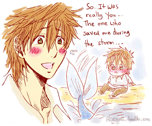 racyue:  The Little MerHaru-chan (part 8) ! Haru-chan found the best home he