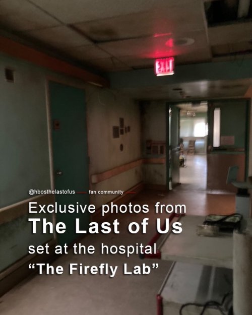 Pictures from the “Firefly Lab” set HBOsTheLastofUs | Twitter 