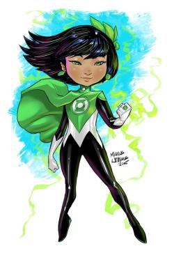 superheroesincolor:  Green Lantern Lotus