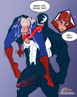 phaustokingdom: Venom and Spiderman from Patreon.   Support me at Patreon    