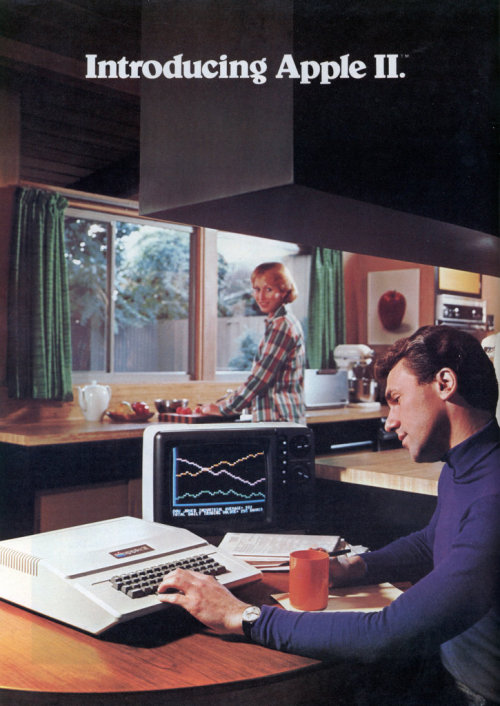 Introducing Apple II advertisement, first page, 1977. Via Modern MechanixThe home computer that’s re