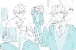 akiba27:ah-rah:I havent drawn Noiz in suit much, need to fix ithandsome!!