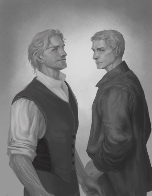 everything-ridiculous:Kelsier and Marsh Before stuff went south even more in their lives.Keep readin
