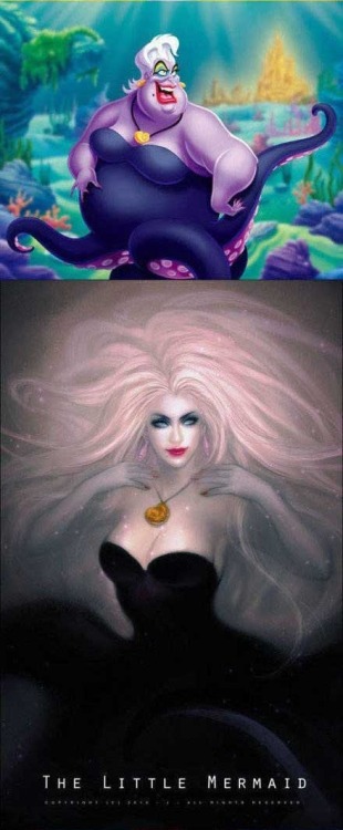 adirtylilsecret:  jonthebutcher:  Dr. Facciler, Captain Hook, Scar, and Jafar could get it, their drawings are foine as hell  Y’all can’t even say Xtina doesn’t look like Ursula lol 