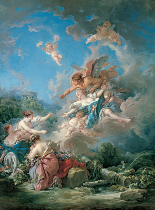 François Boucher: Borée enlevant Orithye (1769) This painting belongs to a s