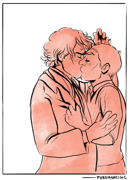 pyromancing:Height difference + wall kisses = (ﾉ◕ヮ◕)ﾉ*:･ﾟ✧