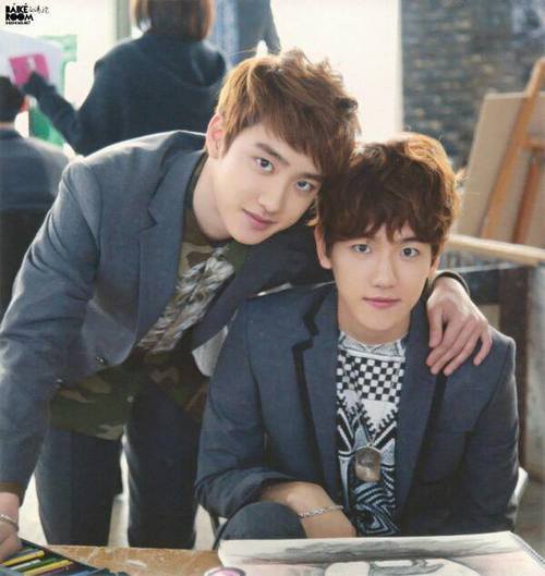 kyungsp:  it’s day 3 and this is my top OTP- Baeksoo!! one of them is serious
