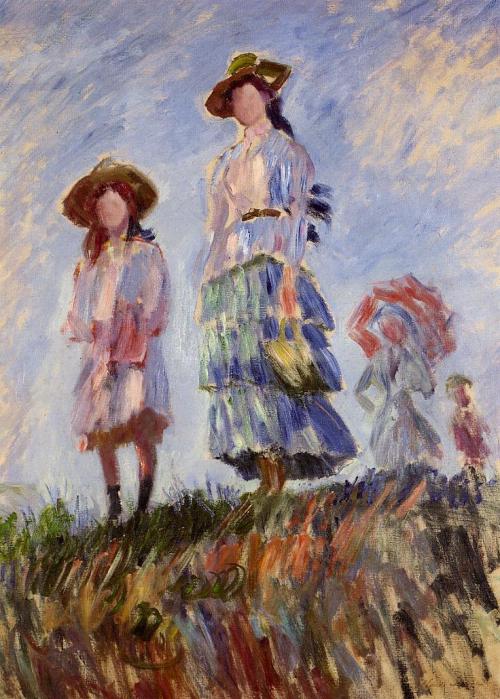 Promenade (study) - Claude Monet 1886Impressionism