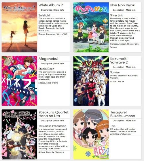 komeweenie:  Fall 2013 Anime 