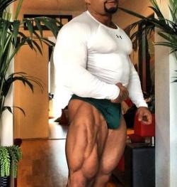 needsize:  Roid Bull - love this guys thick muscle. Awesome pouch - packing some manhood. Instagram Carlito_xxxl 