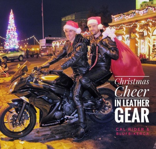 calrider-x: Christmas Cheer in Leather Gear! porn pictures