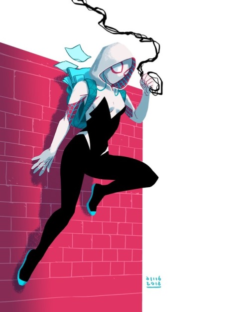 Spider-Gwen!http://instagram.com/davidmbuisan https://society6.com/buisanart/s?q=new+printsArt b